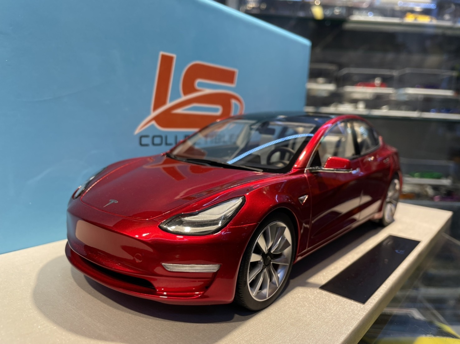 LS Collectibles Tesla Model 3 Red 1/18 (Resin)
