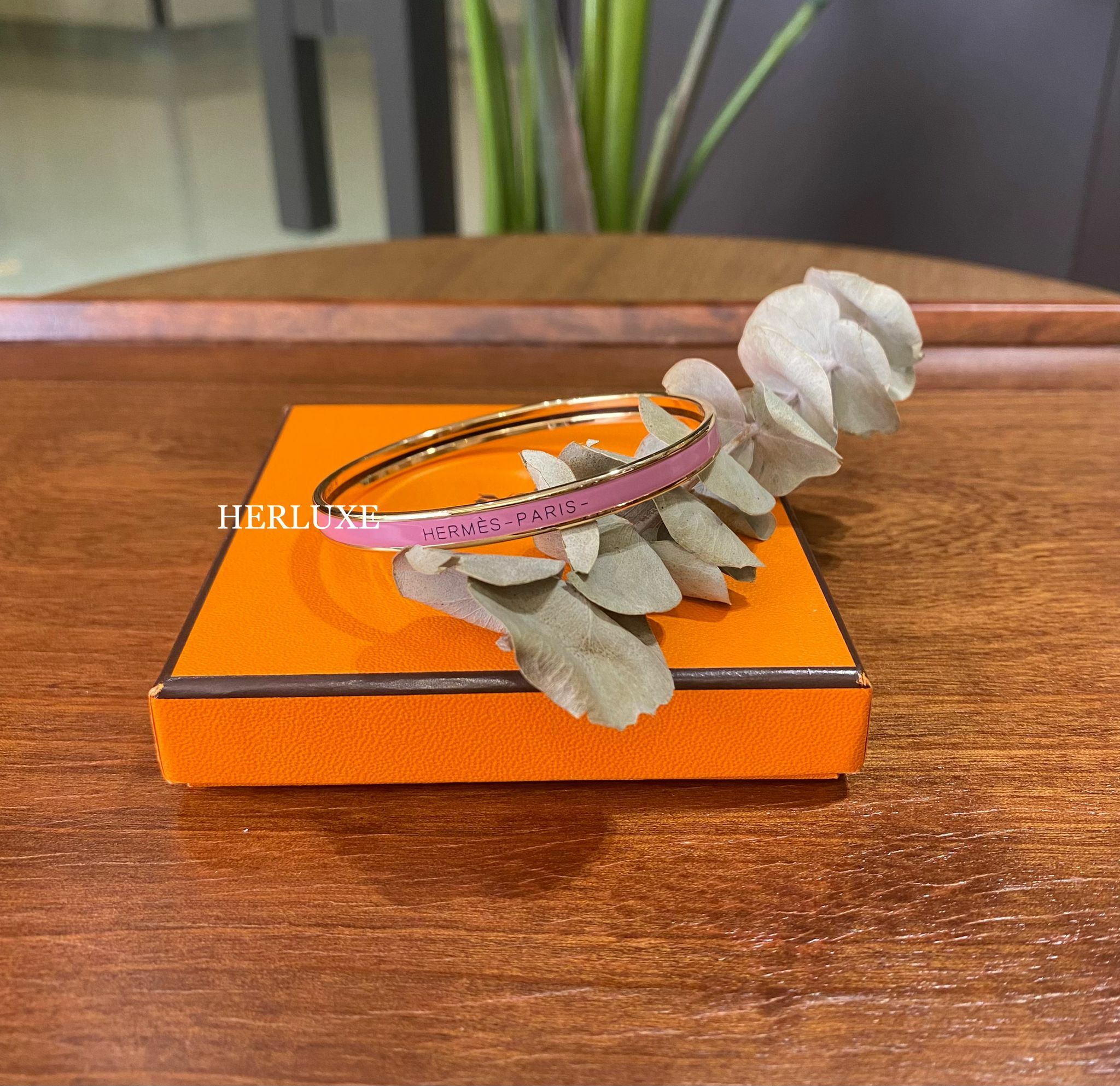 Bracelet Uni bangle 9I magnolia with rose gold plated
