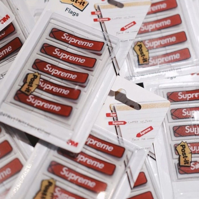 SUPREME 19FW Post-it Flags 便籤 書籤 貼紙 便利貼 隨手貼 一盒100入【SUP601】