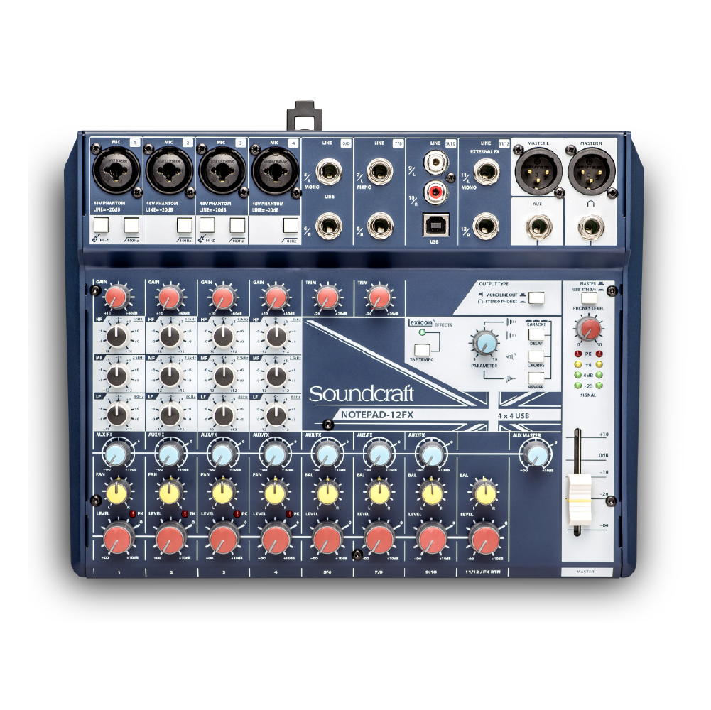 Soundcraft SoundCraft / Notepad12FX 12軌 USB類比混音機 — 三峽錄音 / 音響｜YA! 玩音樂