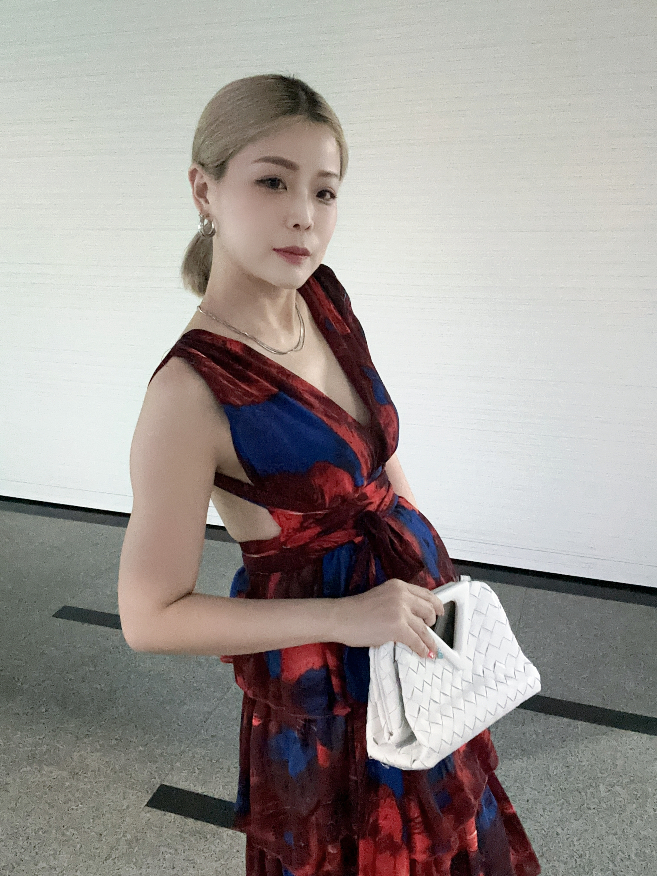 牛皮編織 三角雲朵包