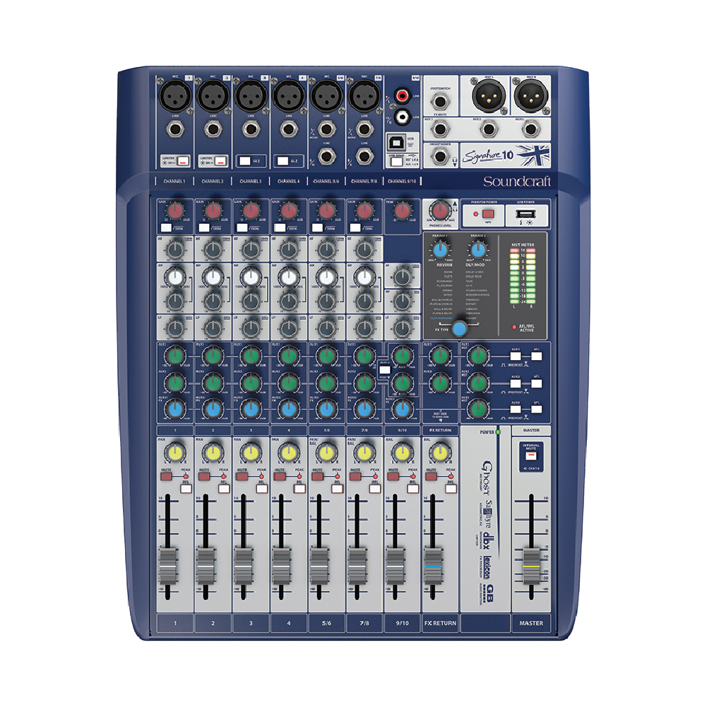 Soundcraft Soundcraft / Signature 10 10軌USB混音機(代理公司貨) — 三峽錄音 / 音響｜YA! 玩音樂