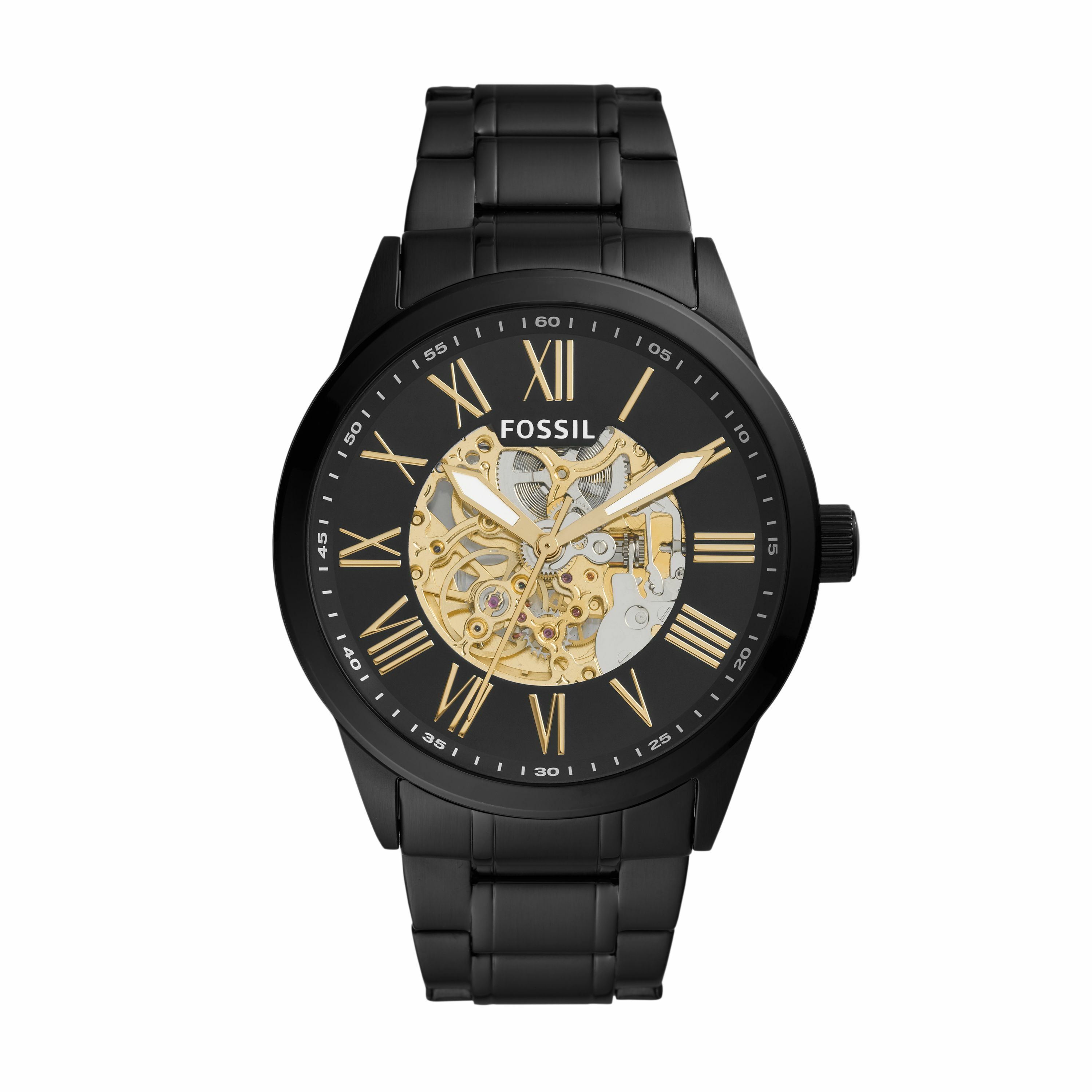 Flynn 黑色不鏽鋼鍊帶 48MM BQ2092