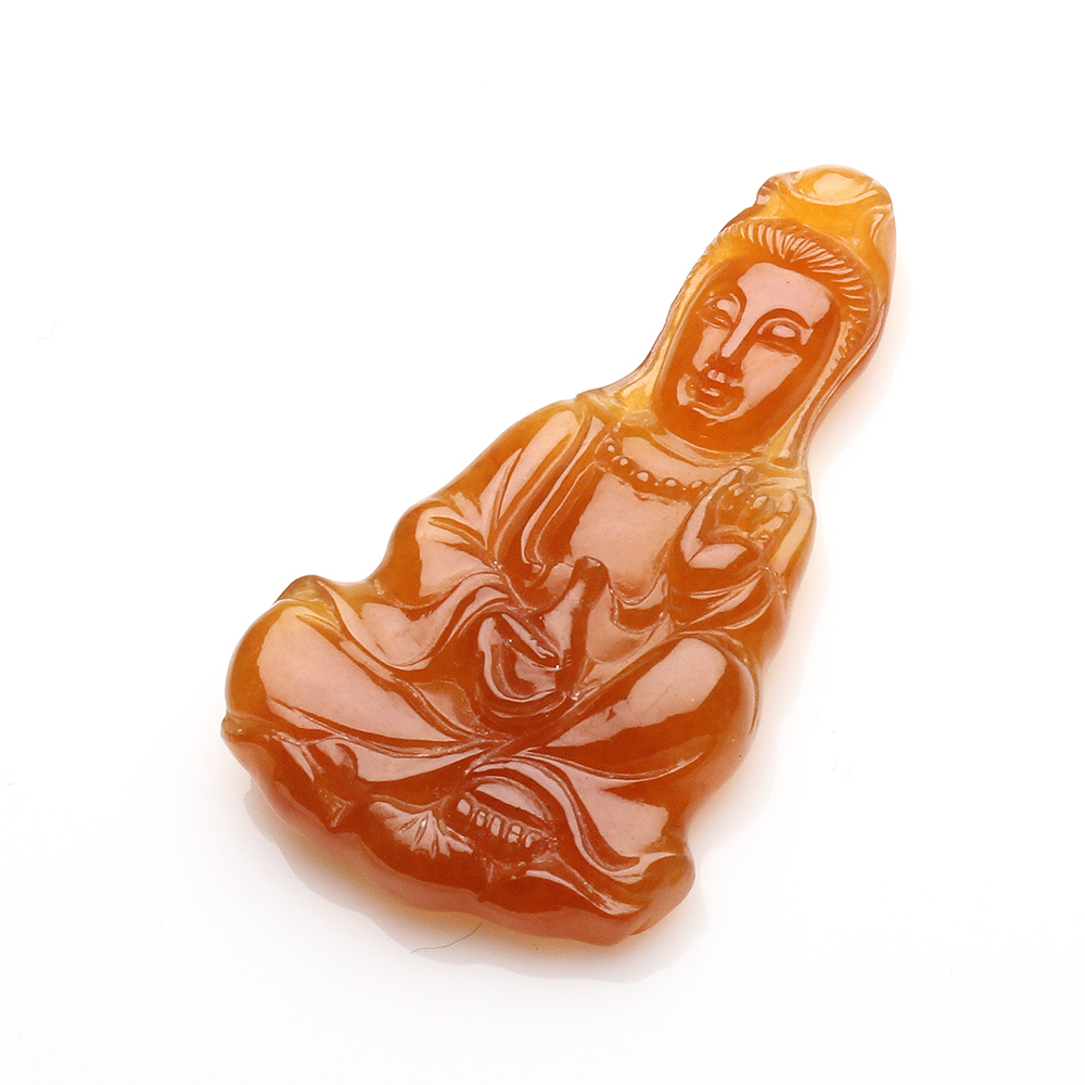 【雅紅珠寶】天然全滿紅翡翠玉-觀世音菩薩