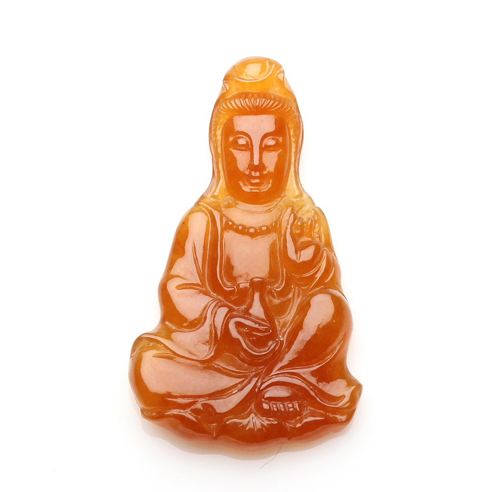 【雅紅珠寶】天然全滿紅翡翠玉-觀世音菩薩