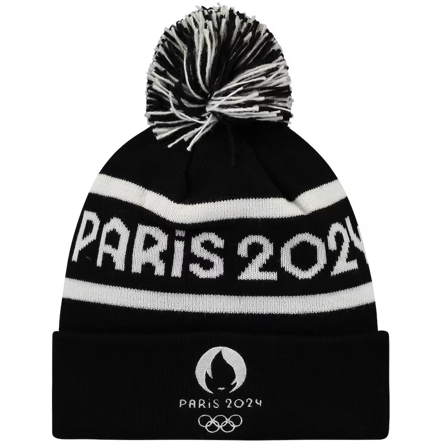 Paris 2024 Olympics Bobble Hat Black Kids   Original 