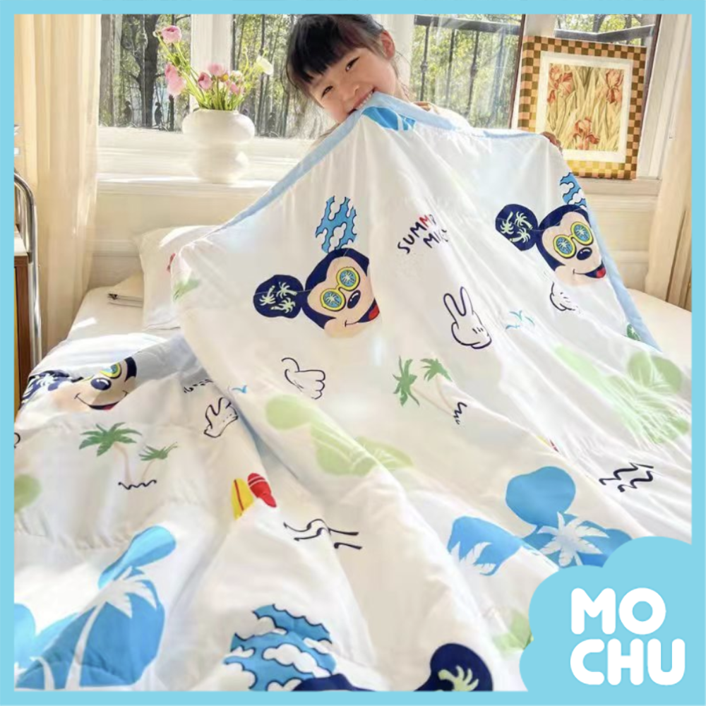 兒童夏季空調被(藍色米奇)
