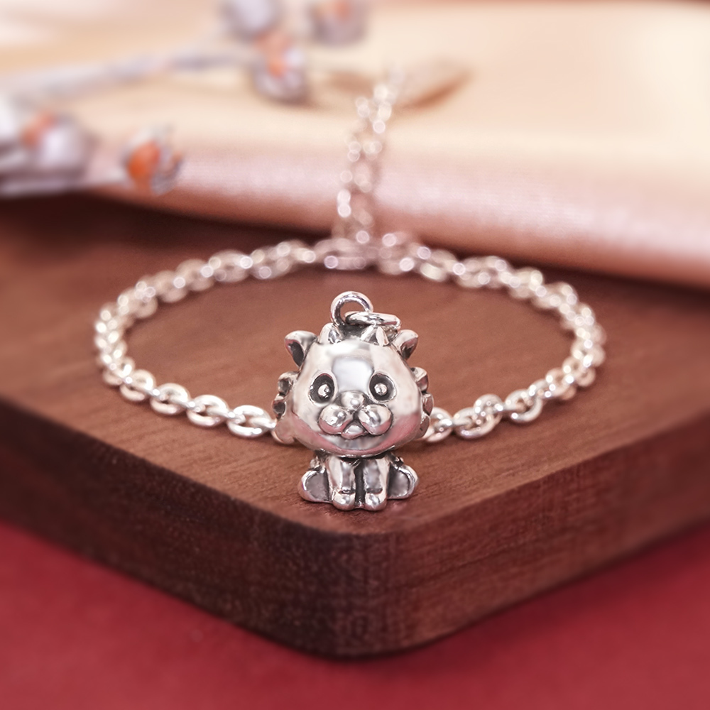 祥龍瑞氣 龍寶寶兒童手鍊(細版) 龍年生肖送禮 925純銀手鍊