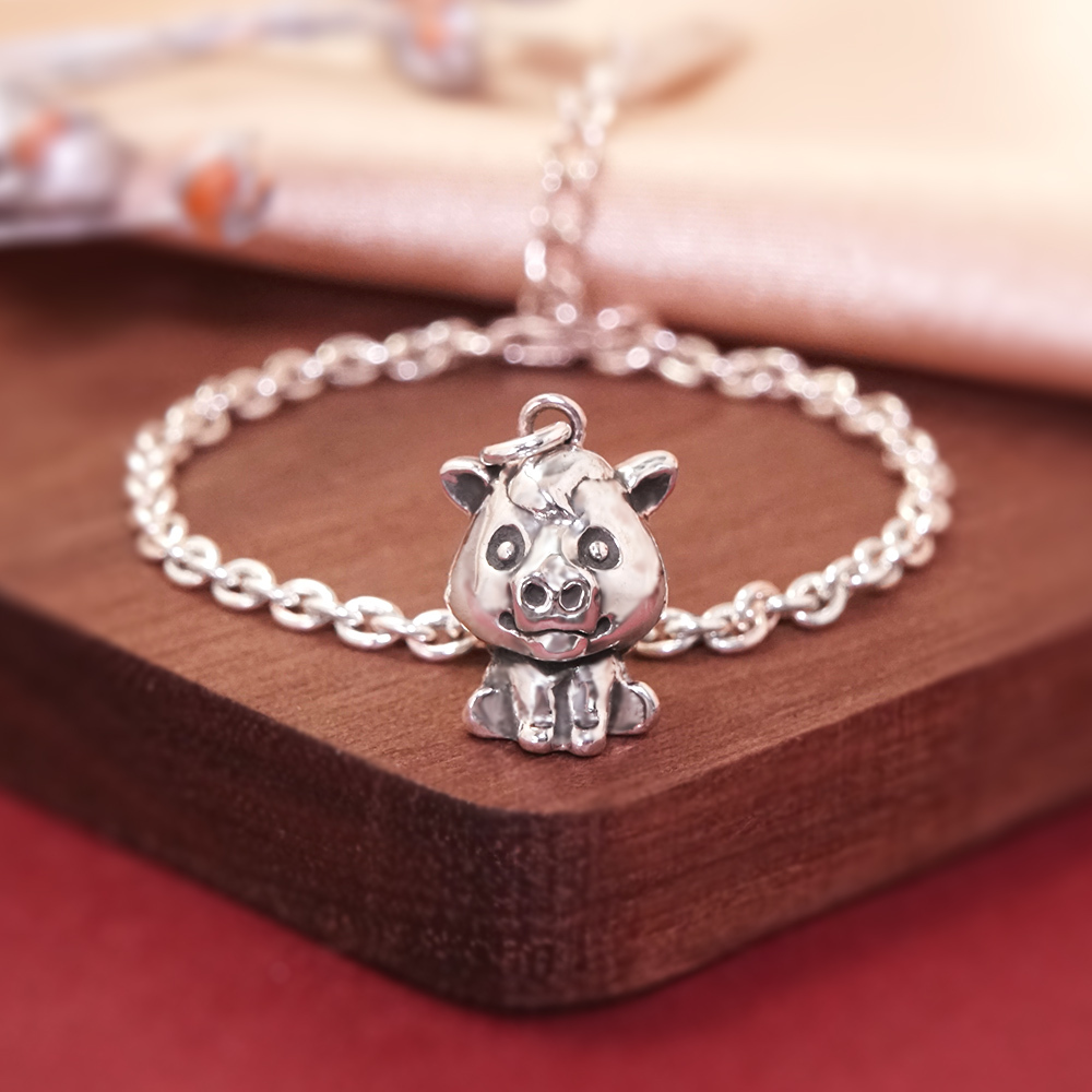 馬到成功 馬寶寶兒童手鍊(細版) 馬年生肖送禮 925純銀手鍊