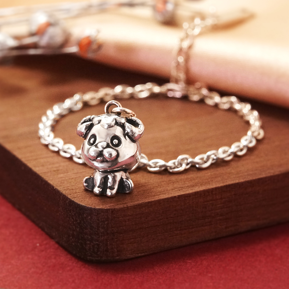 三羊開泰 羊寶寶兒童手鍊(細版) 羊年生肖送禮 925純銀手鍊