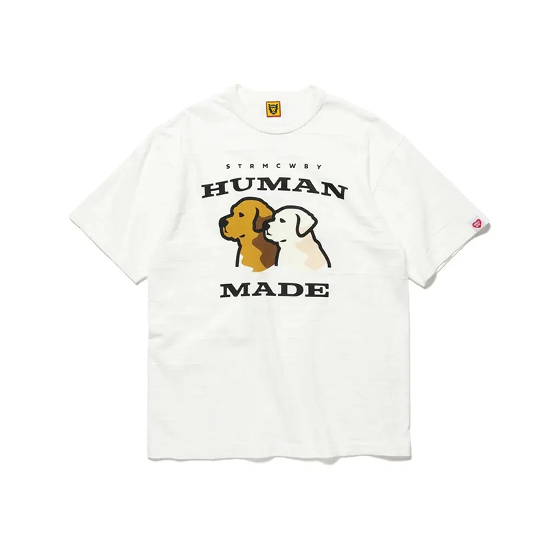 HUMAN MADE GRAPHIC T-SHIRT 動物系列狗狗短TEE 白色