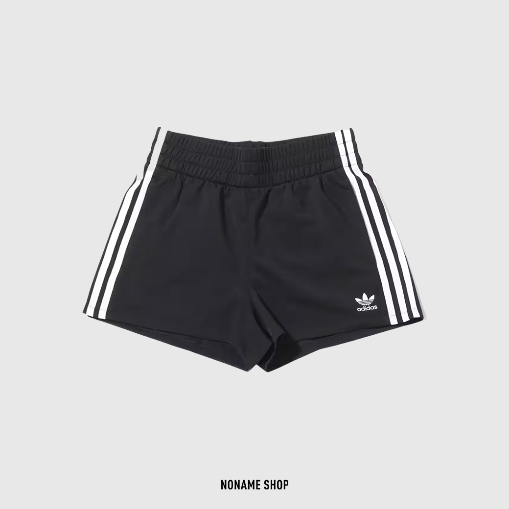 ADIDAS 3 STRIPES OG 三葉草 短褲 黑色 (女款)