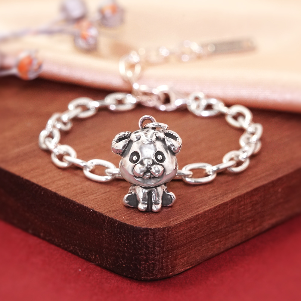 三羊開泰 羊寶寶兒童手鍊(寬版) 羊年生肖送禮 925純銀手鍊