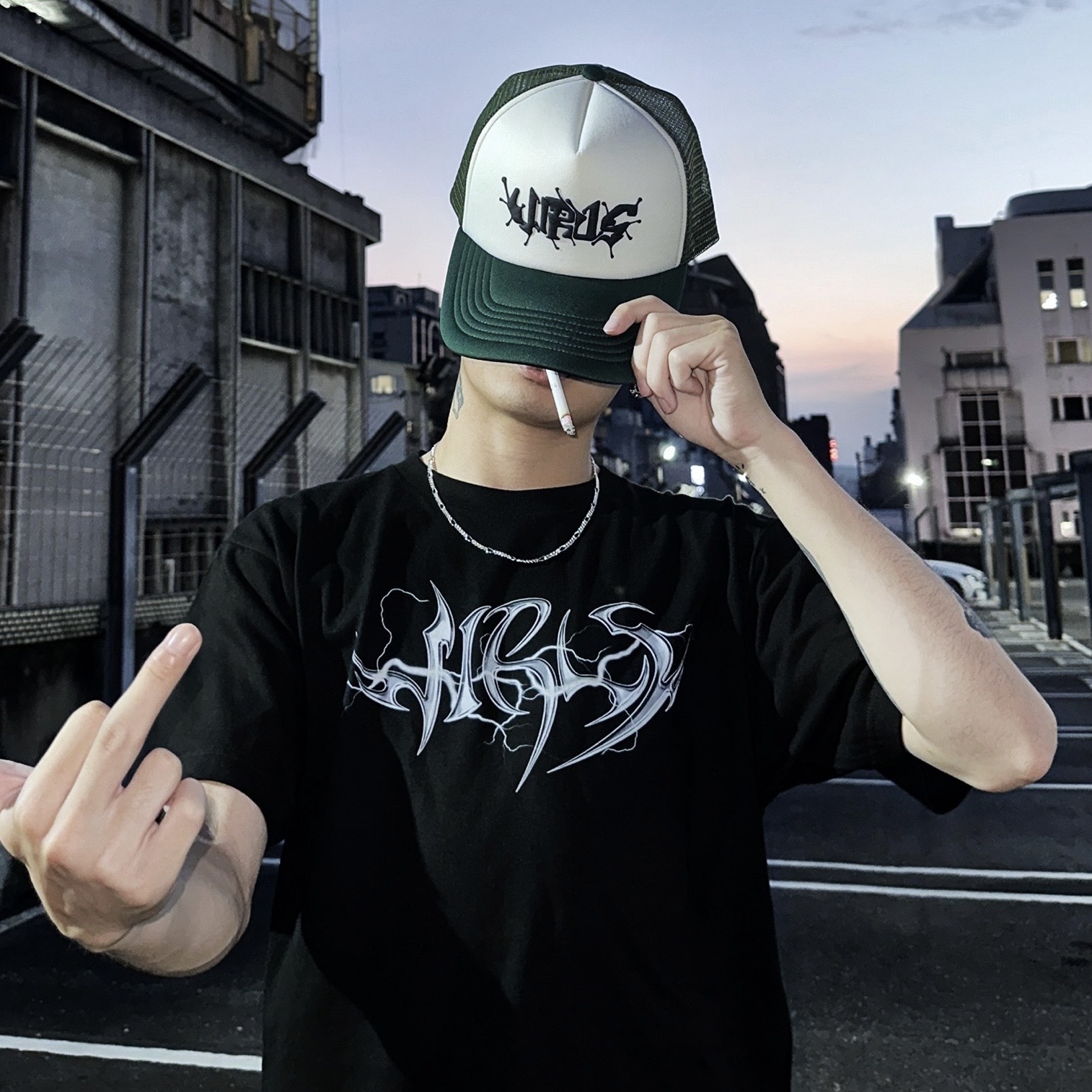 VIRUS LOGO MESH CAP 病毒字體網帽