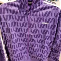 [S] NERDY SYMBOL PATTERN TRACK TOP,PURPLE, SN233 (SN233)