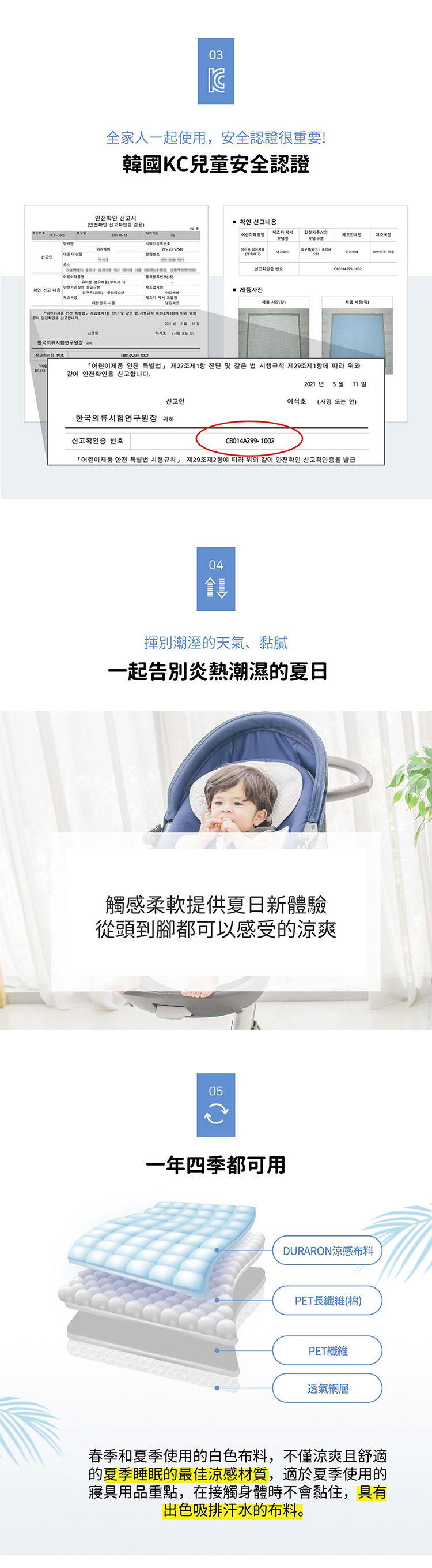 韓國 Aribebe - 阿拉斯加涼感推車墊 (44x77cm)-熊熊款褲型