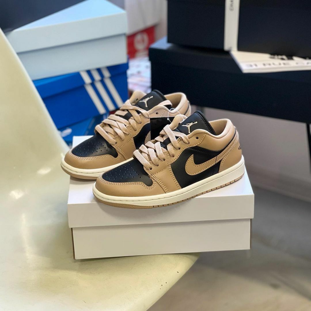 Nike Air Jordan 1 泰迪熊配色 奶茶 卡其 黑色 低筒 休閒鞋 DC0774-201