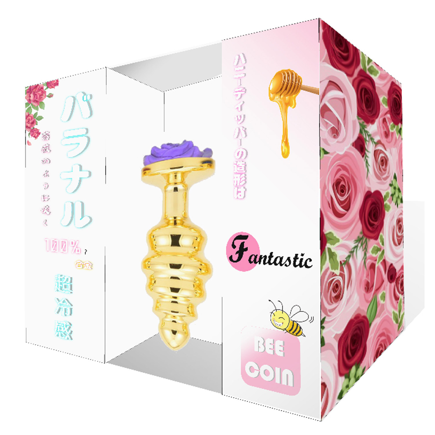 NPG 超冷感肛塞 M 紫色玫瑰