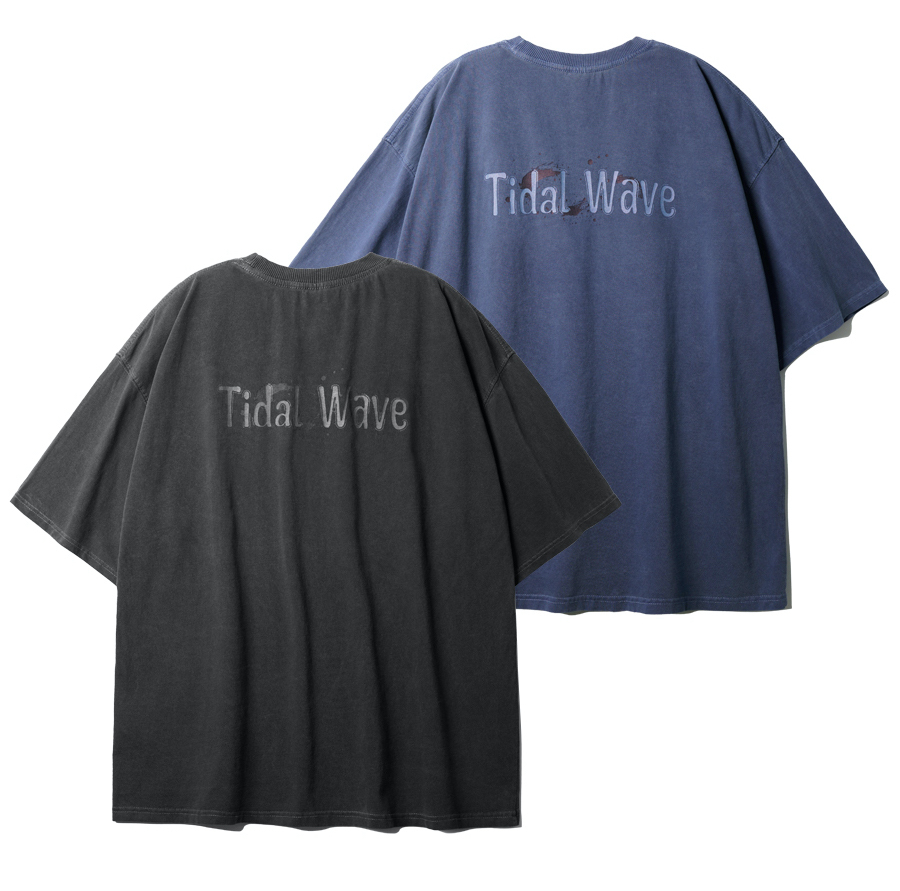 <預購> 韓國JEMUT 復古水洗高磅純棉短T