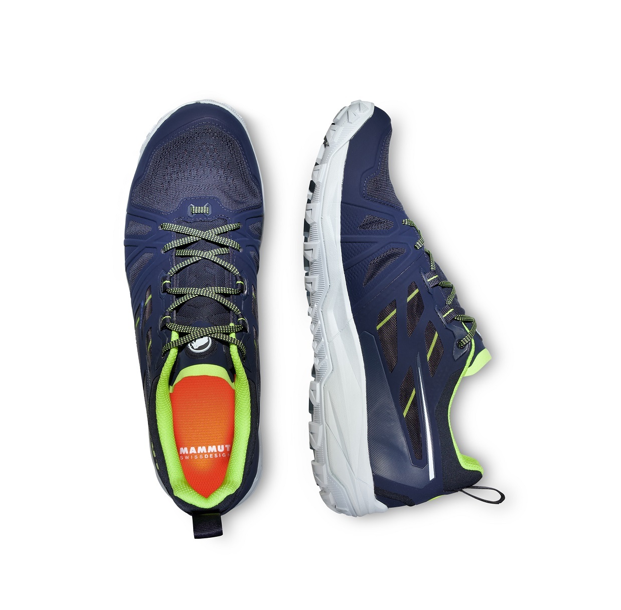 Mammut 男 多功能防水行山鞋 Saentis Low GTX 海洋藍/淺萊姆綠 (M3030-03410)