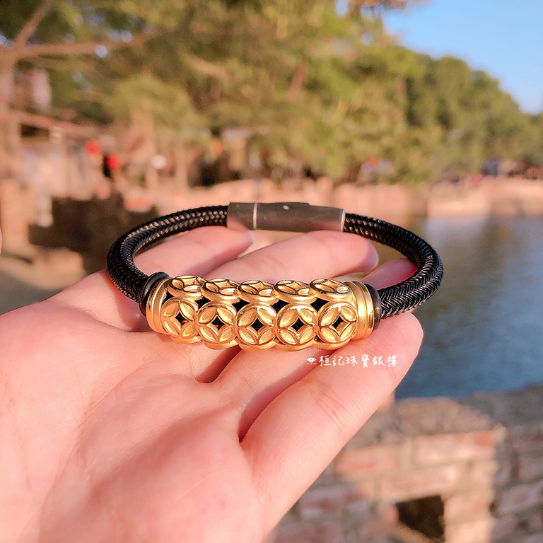 包管錢超多 鋼編織金手鍊