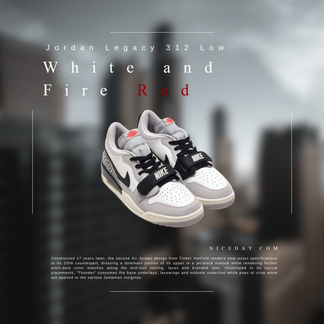 NICEDAY 現貨Nike Air Jordan Legacy 312 水泥灰CD7069-101