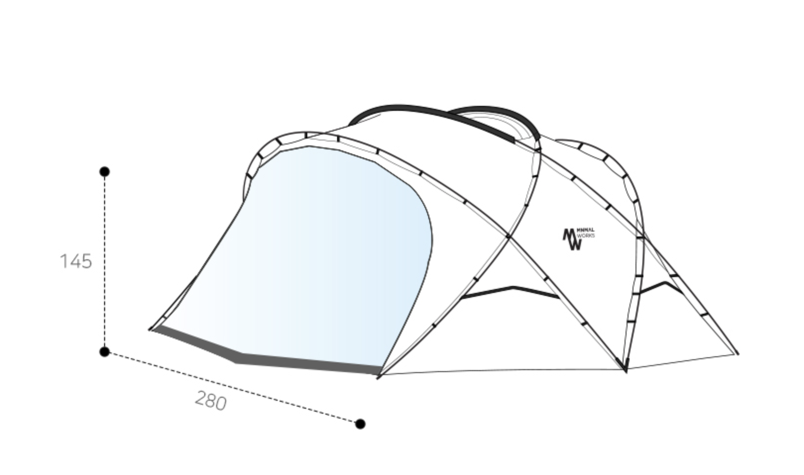 Minimal Works｜Shelter G/GH 選配主體 TPU 門｜黑色通用款