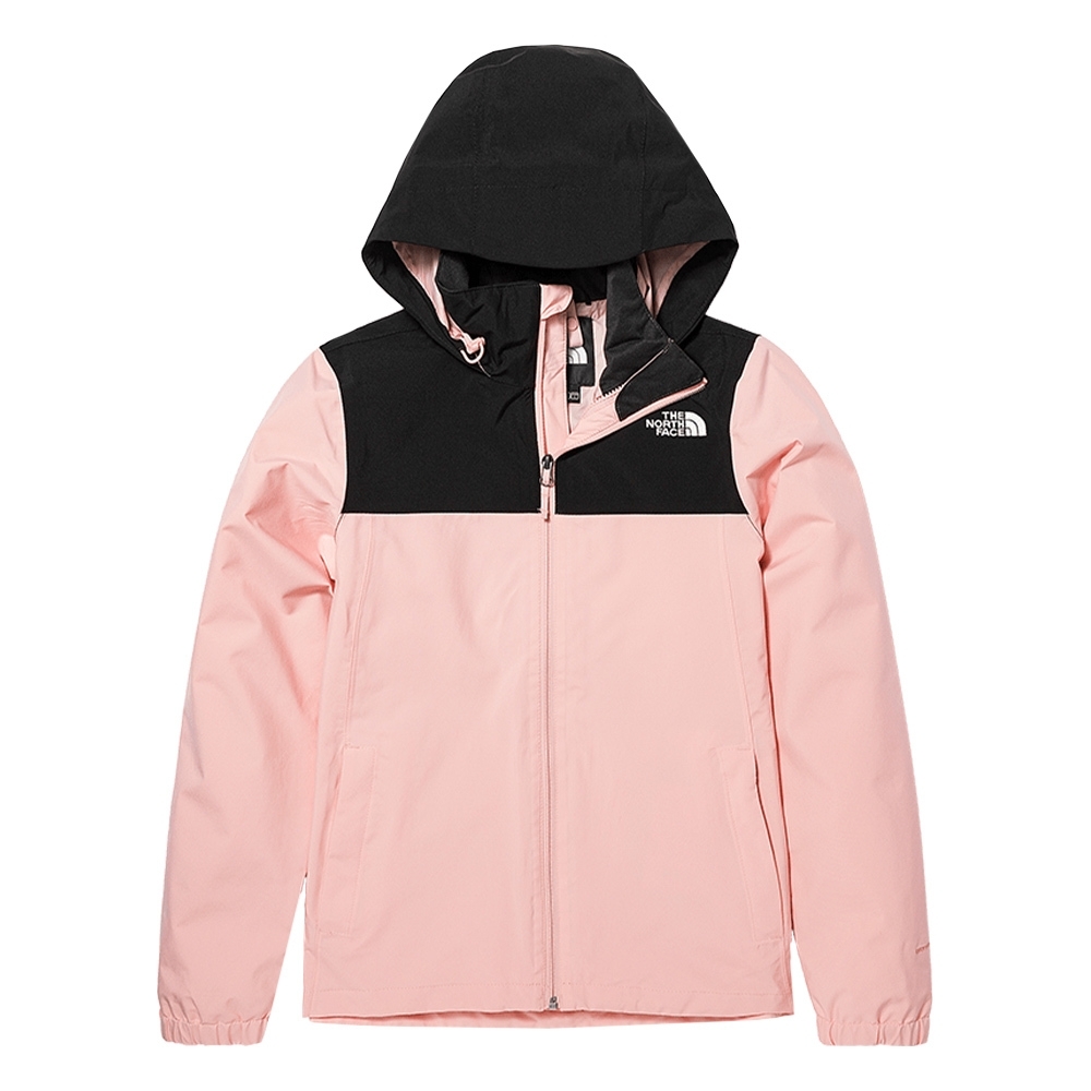 THE NORTH FACE 北臉 女防風外套 防潑水 保暖外套 粉 JUN-