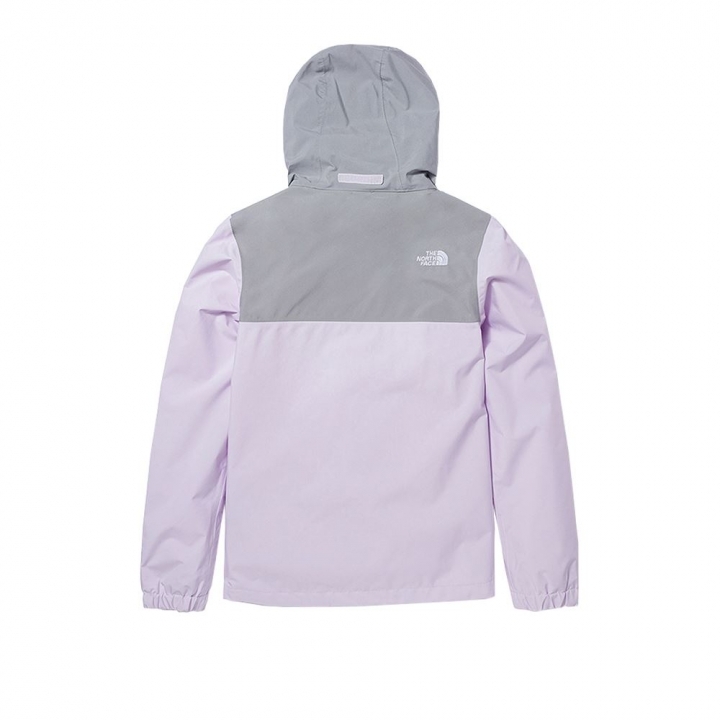 THE NORTH FACE 北臉 女防風外套 防潑水 保暖外套 薰衣草紫 JUN-