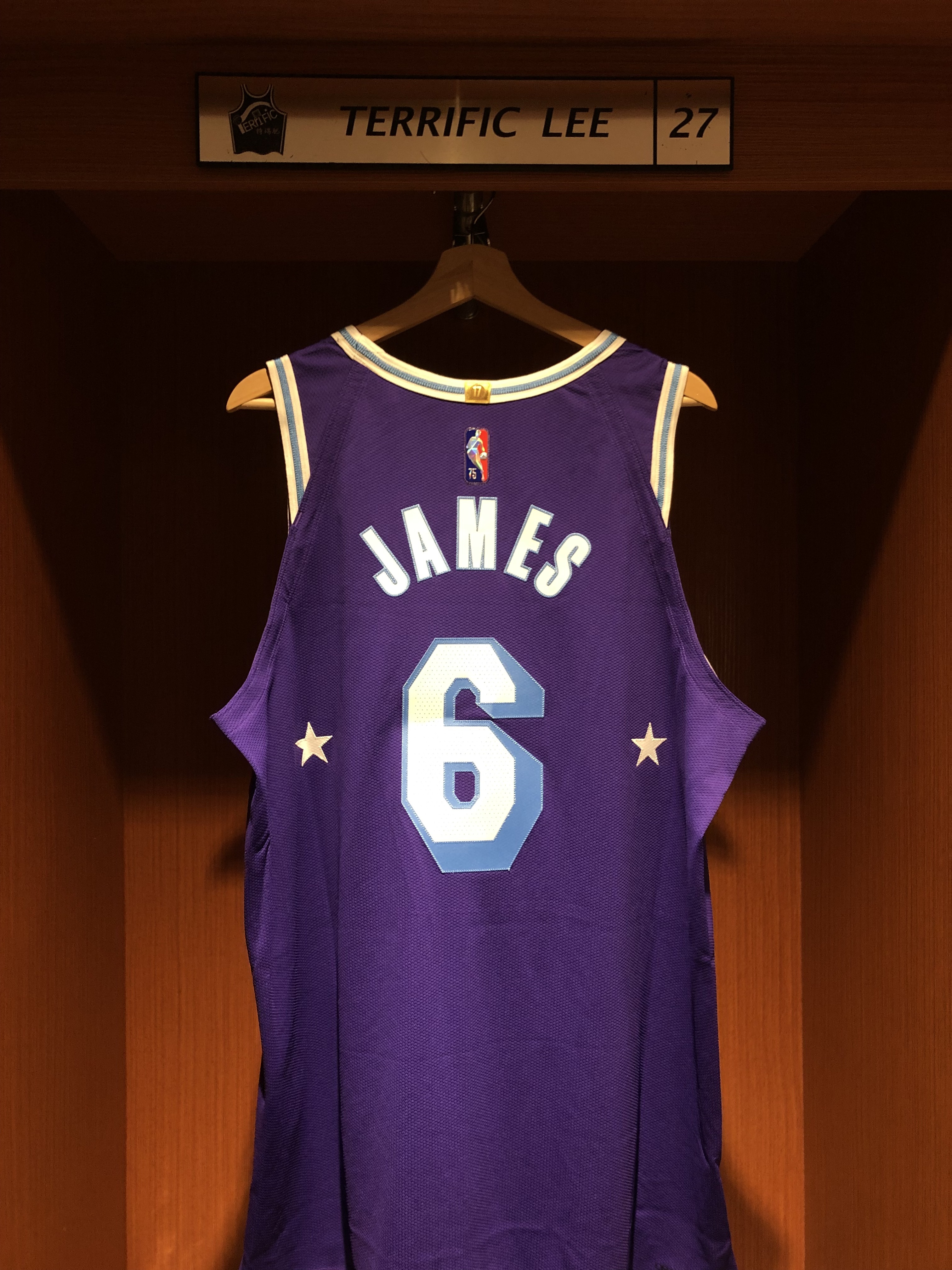 NBA球衣 Lebron James 洛杉磯湖人城市 #6 75周年 鑽石標 City Nike Authentic 球員版 電繡 含贊助商標 全新