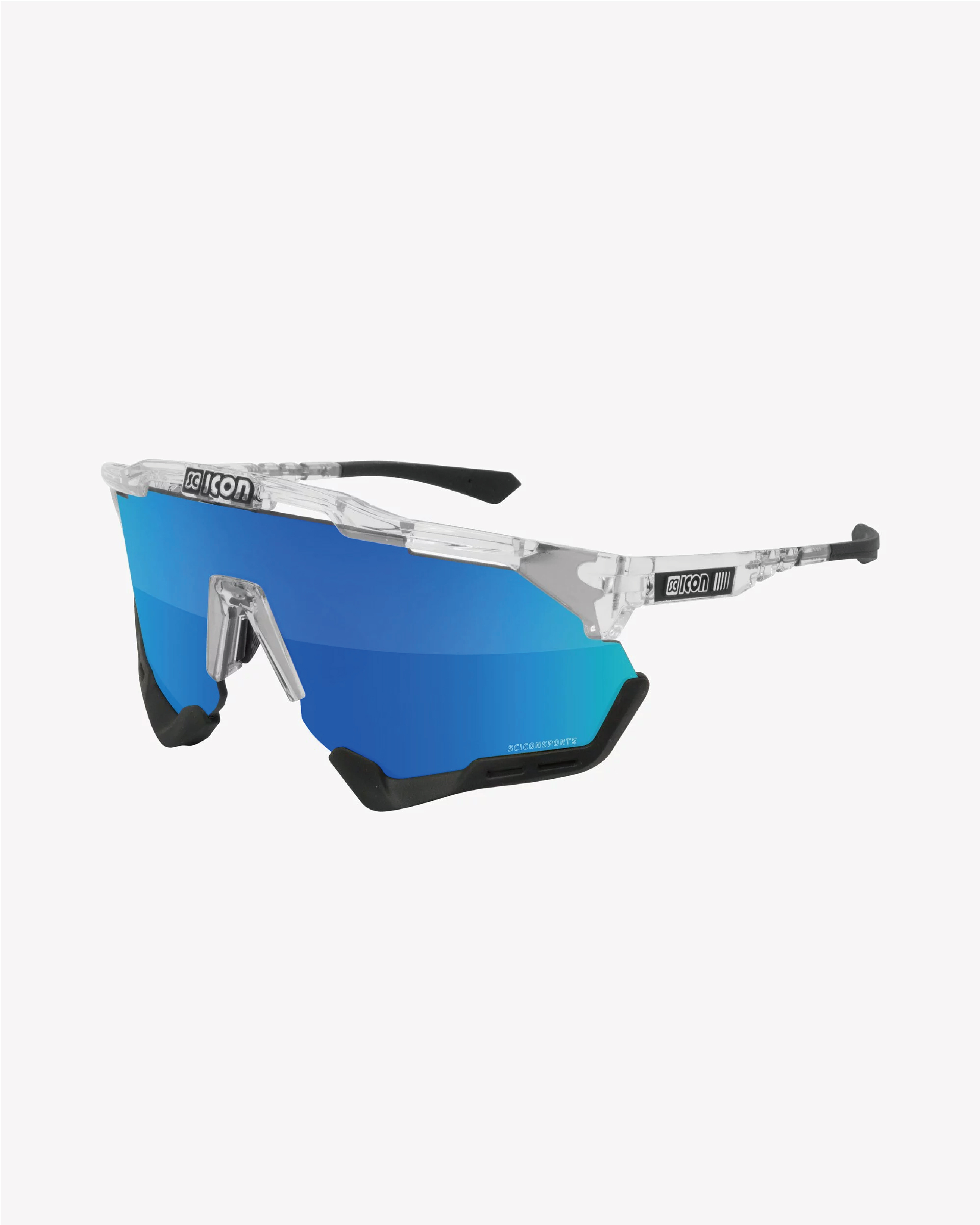【SCICON】AEROSHADE XL 運動眼鏡 透明框/鏡面藍片