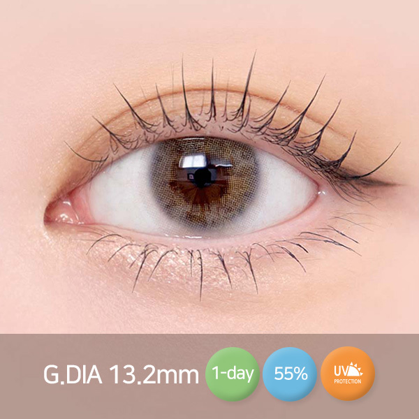 [日拋特薄][防UV] LENSSIS 1 Day AILEEN Gray 日拋彩妝隱形眼鏡｜每盒10片