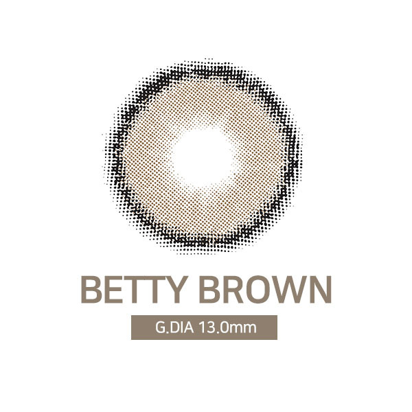 [日拋特薄][防UV] LENSSIS 1 Day BETTY Brown 日拋彩妝隱形眼鏡｜每盒10片