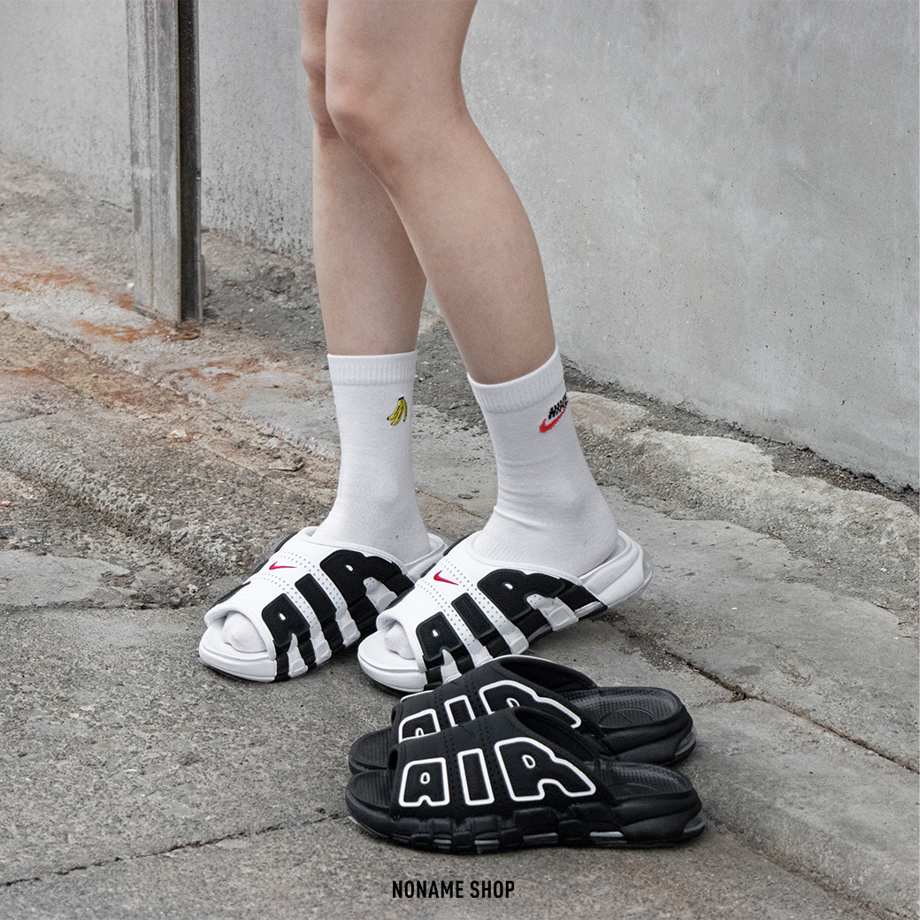 NIKE AIR MORE UPTEMPO 大AIR 拖鞋 兩色 (女款)