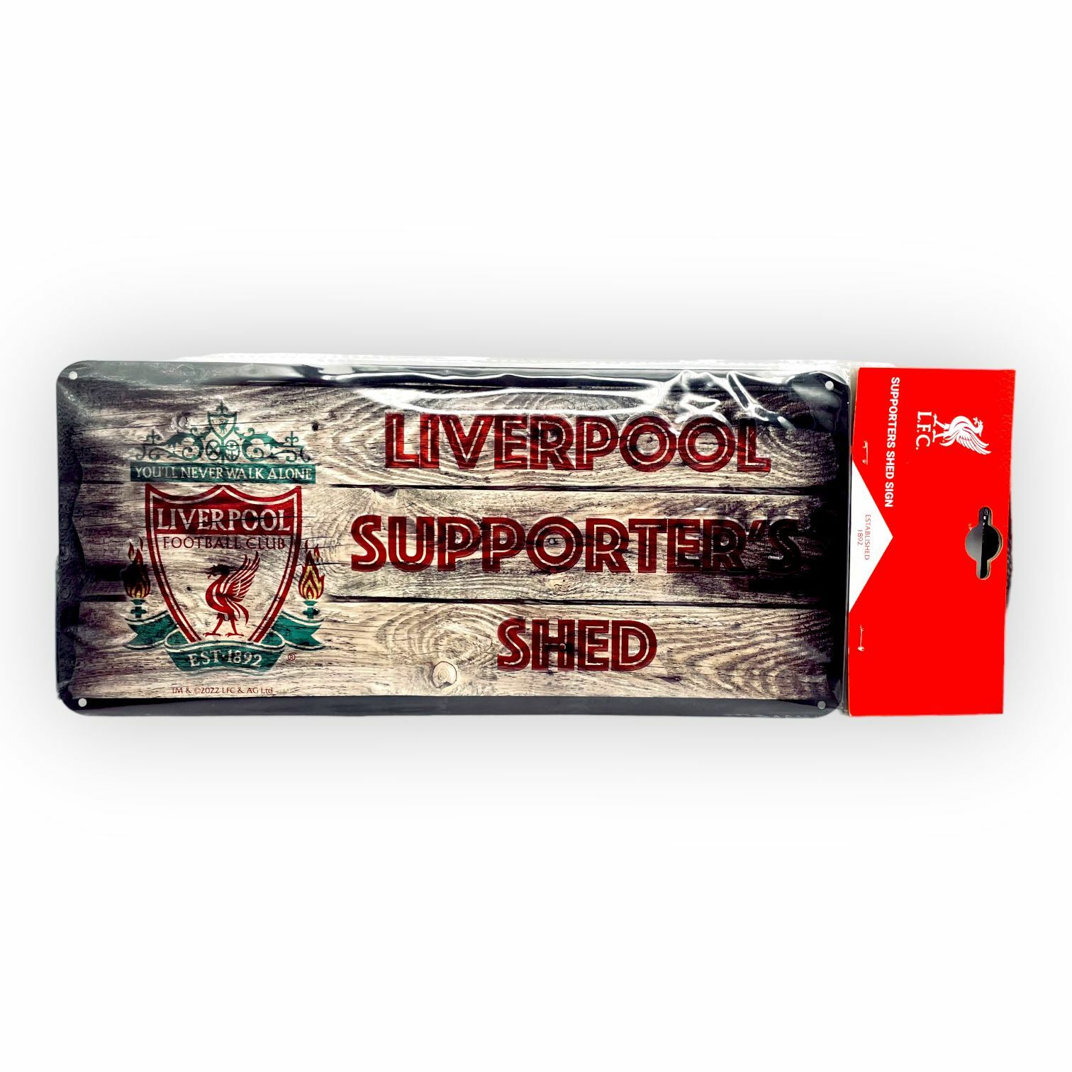 利物浦木紋金屬路牌