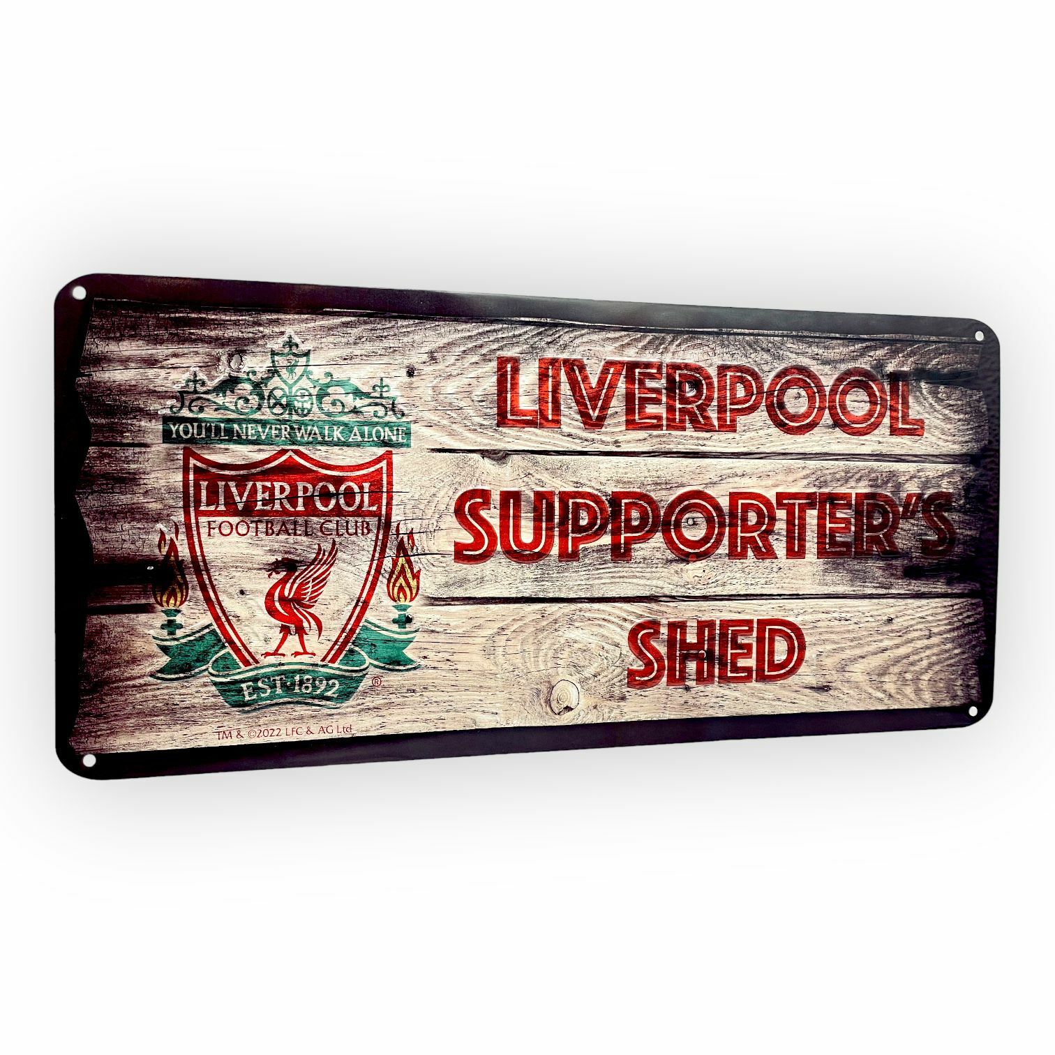 利物浦木紋金屬路牌