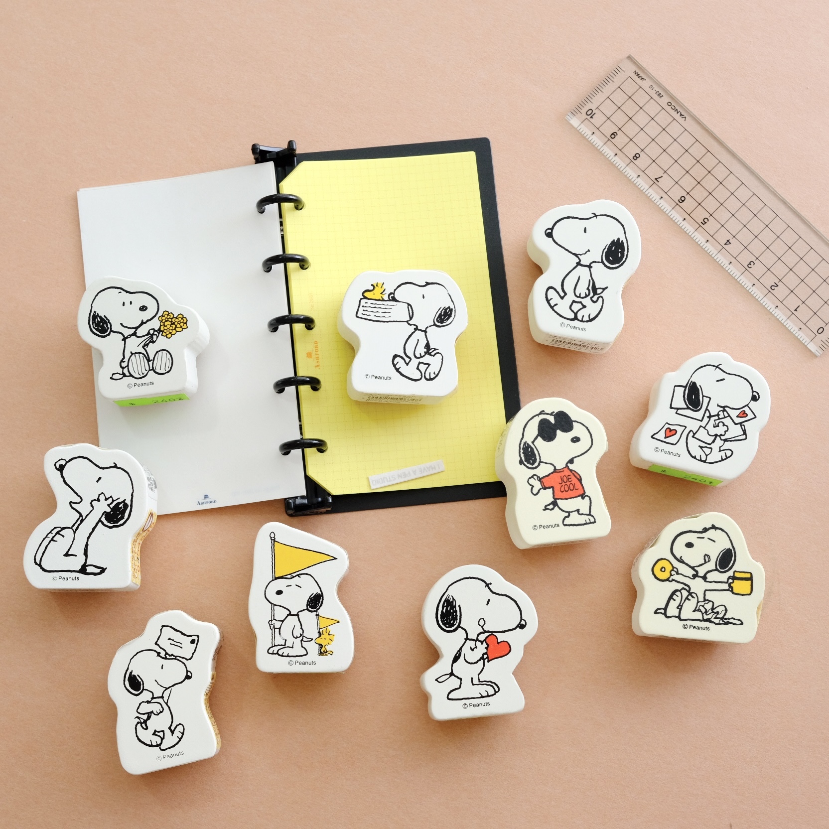 史努比 木頭印章｜KODOMO NOKAO Snoopy 日本