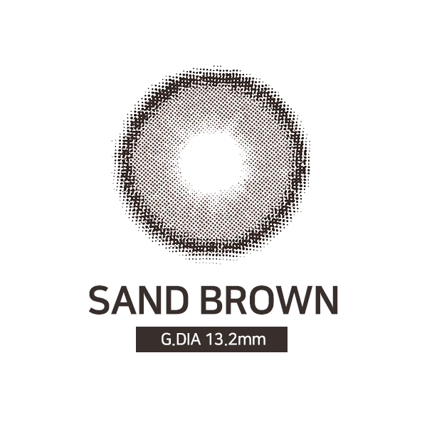 [日拋特薄][防UV] LENSSIS 1 Day SAND Brown 日拋彩妝隱形眼鏡｜每盒10片(13.2/13.5)