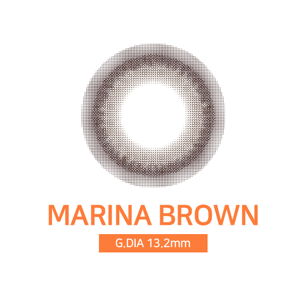 [日拋特薄][防UV] LENSSIS 1 Day MARINA Brown 日拋彩妝隱形眼鏡｜每盒10片