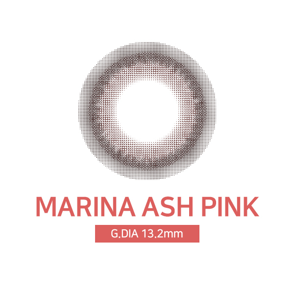 [日拋特薄][防UV] LENSSIS 1 Day MARINA Ash Pink 日拋彩妝隱形眼鏡｜每盒10片