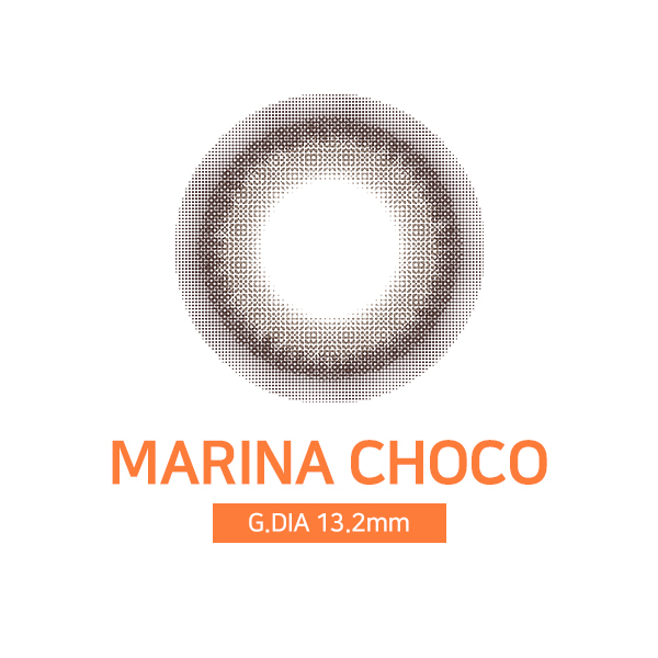 [日拋特薄][防UV] LENSSIS 1 Day MARINA Choco 日拋彩妝隱形眼鏡｜每盒10片