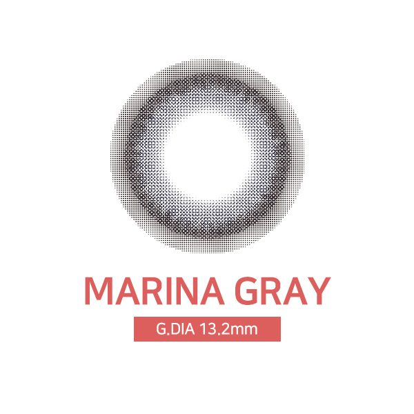 [日拋特薄][防UV] LENSSIS 1 Day MARINA Gray 日拋彩妝隱形眼鏡｜每盒10片
