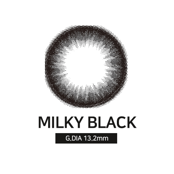 [日拋特薄][防UV] LENSSIS 1 Day MILKY Black 日拋彩妝隱形眼鏡｜每盒10片