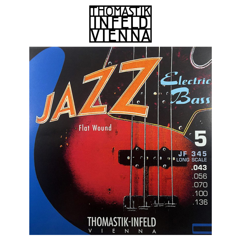 奧地利 Thomastik-Infeld Jazz Flat Wound JF345 貝斯 五弦平滑弦