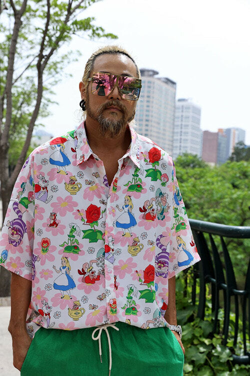 [DISNEY]迪士尼正品 愛麗絲短袖襯衫