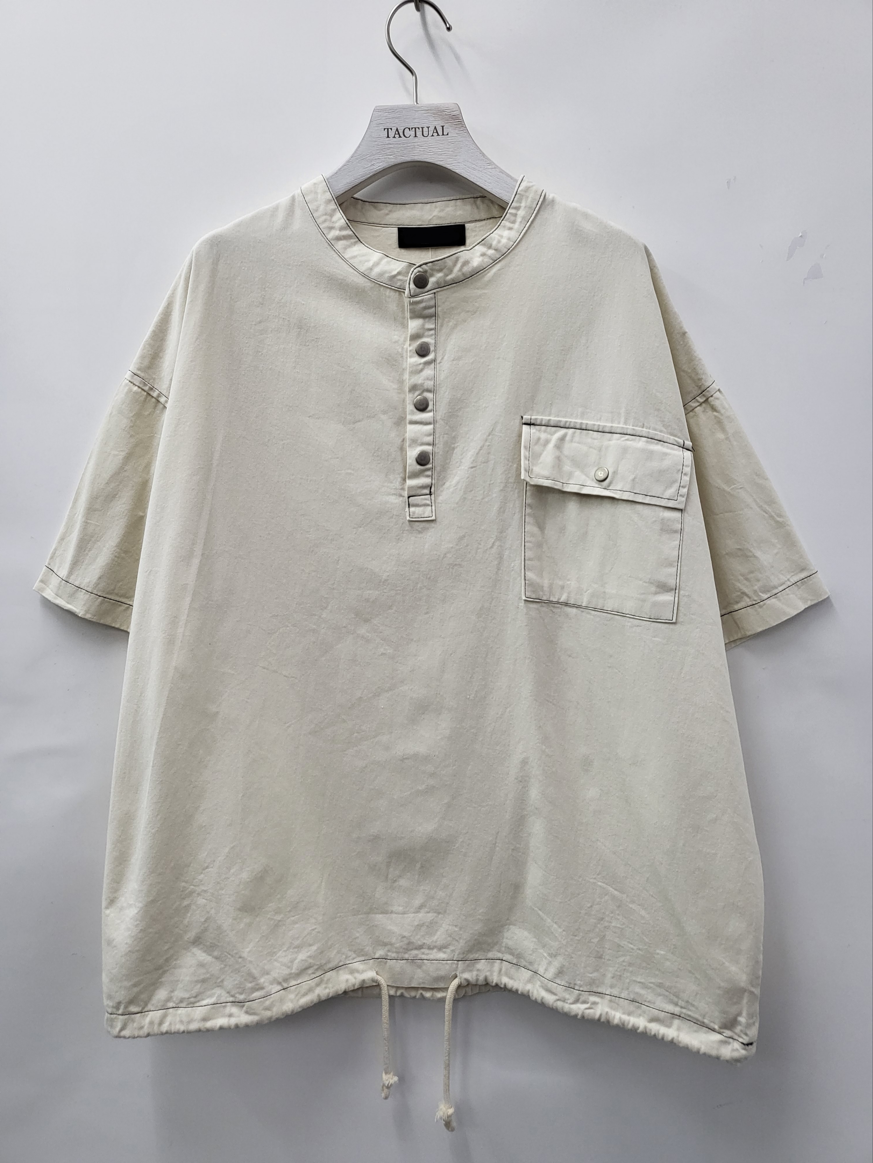 可束腳半開胸短袖Tee T4963