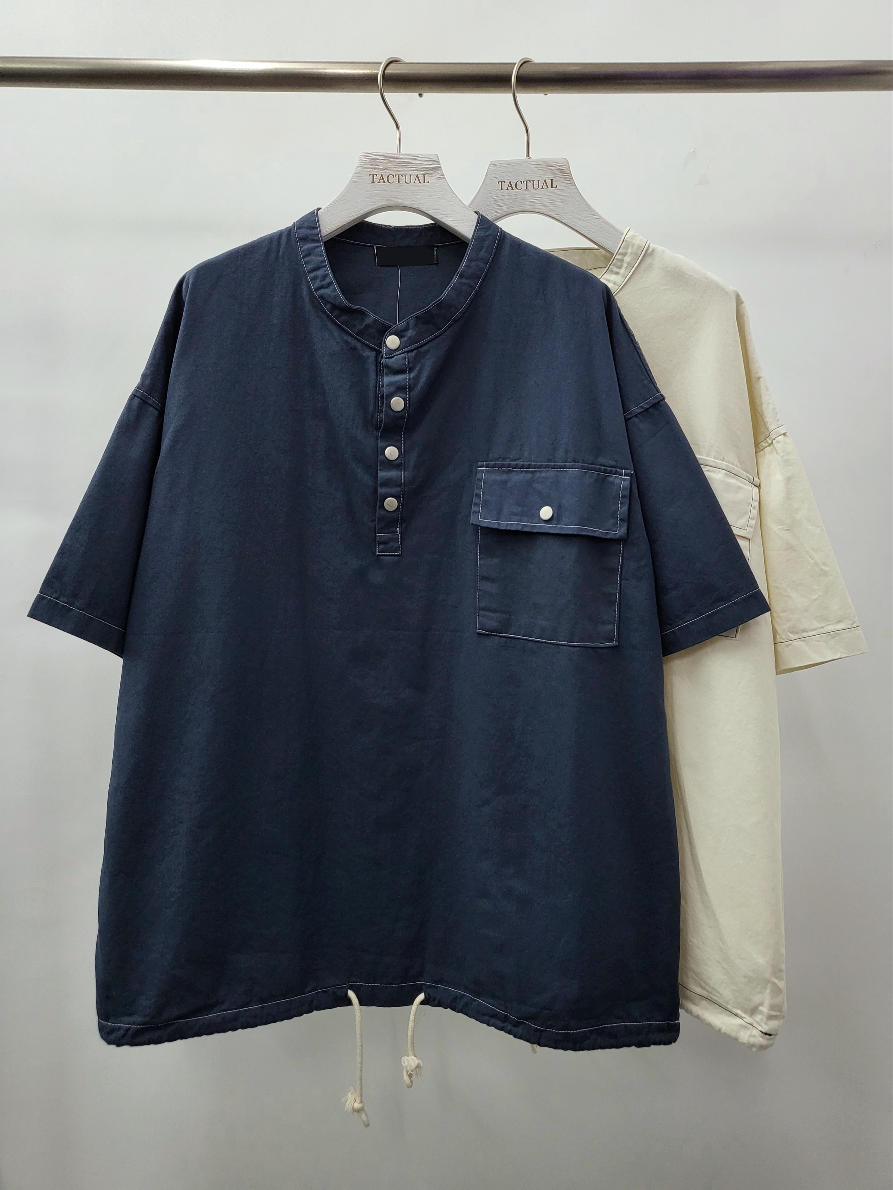 可束腳半開胸短袖Tee T4963