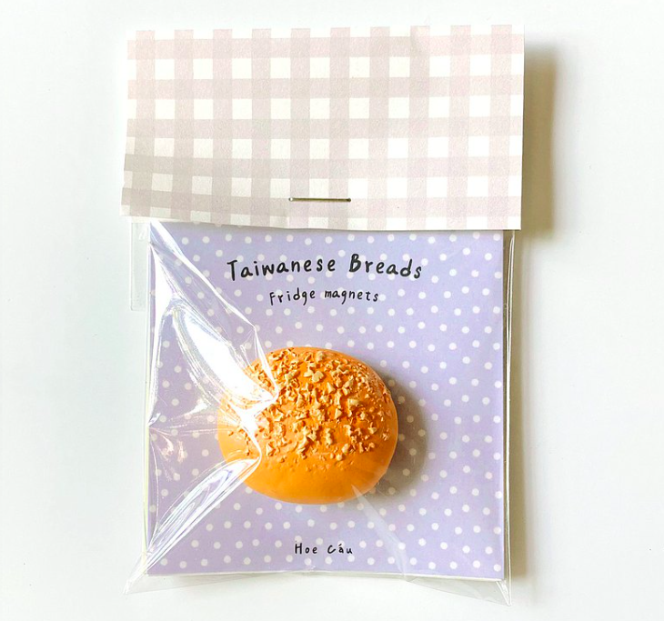 奶酥麵包 台式麵包磁鐵｜Hoe Cáu