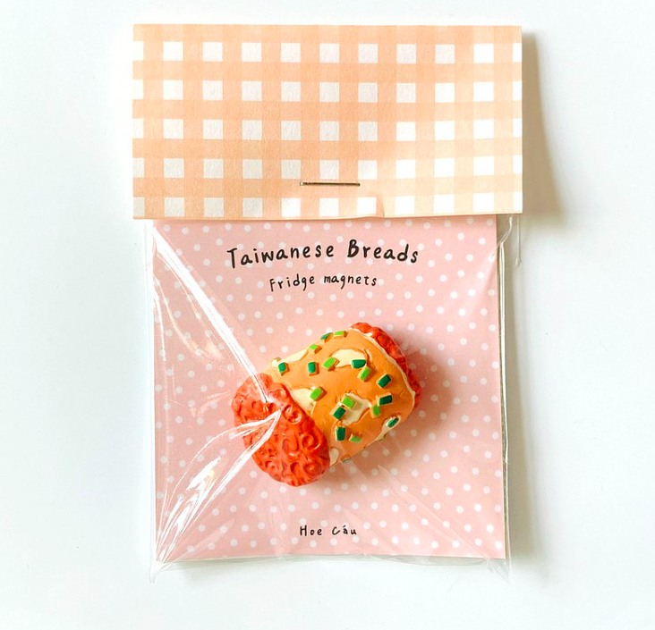 香蔥捲 台式麵包磁鐵｜Hoe Cáu