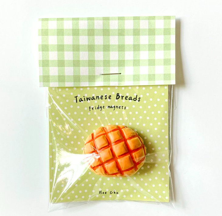 波蘿麵包 台式麵包磁鐵｜Hoe Cáu